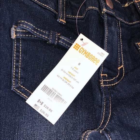 Gymboree girls 8 jeans dark wash NWT - Picture 2 of 3